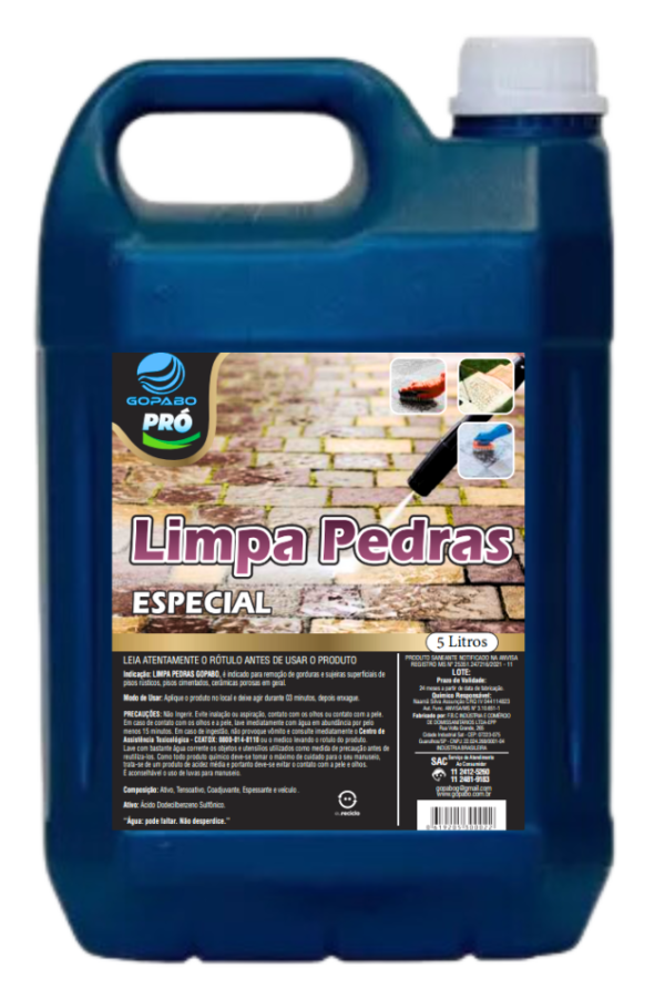Galão 5L Limpa Pedra - Produto de Limpeza